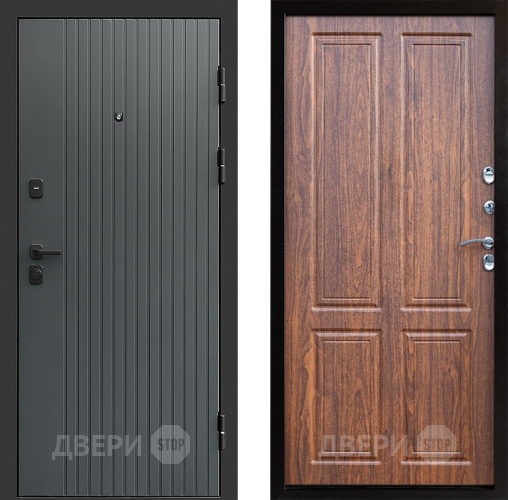 Входная металлическая Дверь Престиж Tvist Grey Премиум Орех светлый в Коломне