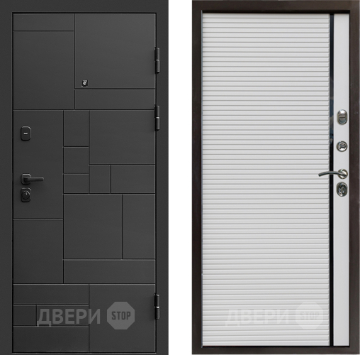 Входная металлическая Дверь Престиж Kvadro Porte Белый в Коломне