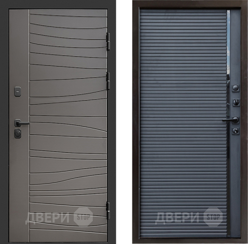 Входная металлическая Дверь Престиж Siciliya Porte Черный кварц в Коломне