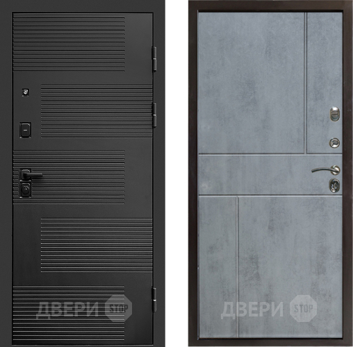 Входная металлическая Дверь Престиж Favorit Горизонт Бетон темный в Коломне