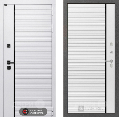 Дверь Лабиринт (LABIRINT) Royal 22 Белый софт в Коломне