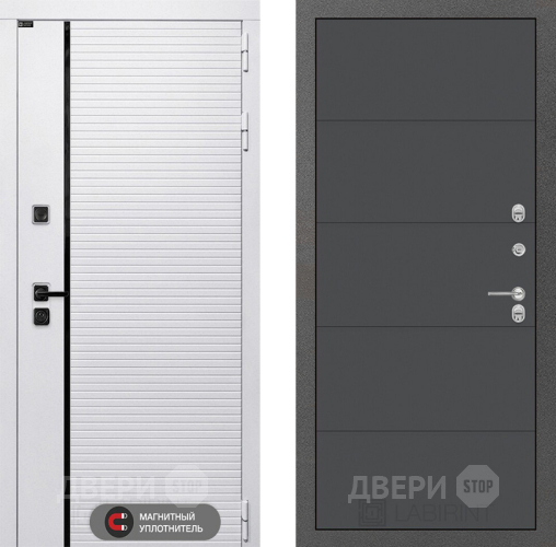 Дверь Лабиринт (LABIRINT) Royal 13 Графит софт в Коломне