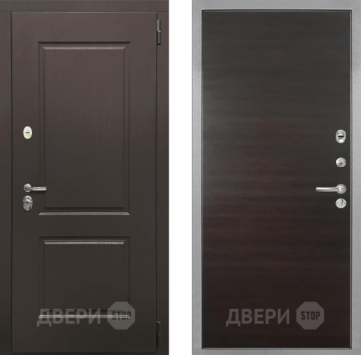 Входная металлическая Дверь Интекрон (INTECRON) Кампо Гладкая Эковенге поперечный в Коломне