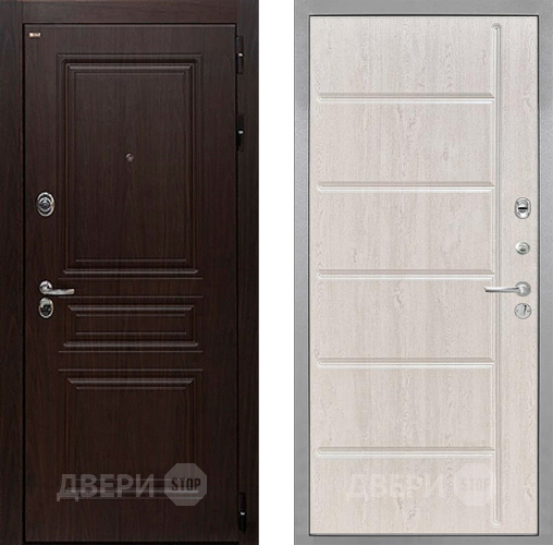 Дверь Интекрон (INTECRON) Брайтон Тиковое Дерево ФЛ-102 Сосна белая в Коломне