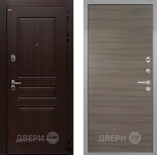 Входная металлическая Дверь Интекрон (INTECRON) Брайтон Тиковое Дерево Гладкая Дуб тоскано поперечный в Коломне