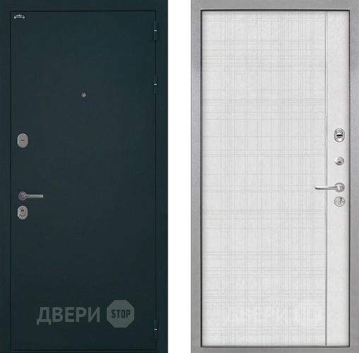 Входная металлическая Дверь Интекрон (INTECRON) Греция В-07 с молдингом Лофт белый в Коломне