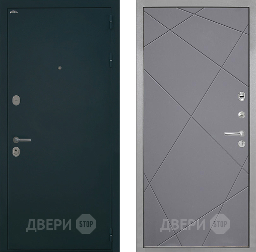 Входная металлическая Дверь Интекрон (INTECRON) Греция Лучи-М Графит софт в Коломне