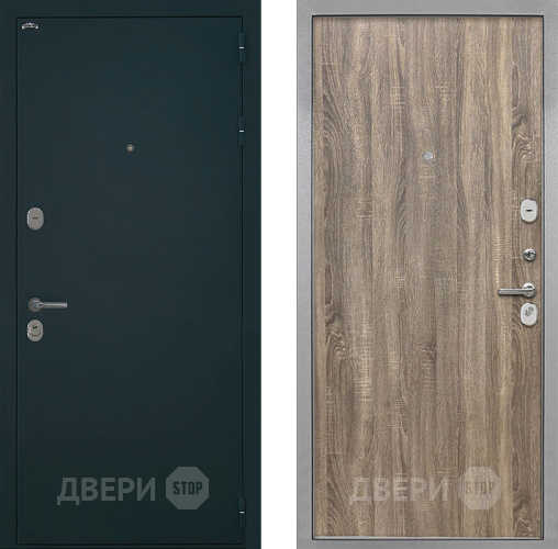 Входная металлическая Дверь Интекрон (INTECRON) Греция Гладкая Дуб турин в Коломне