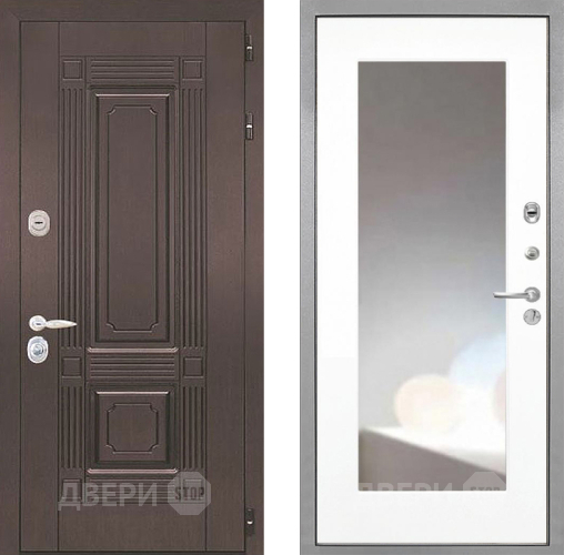 Дверь Интекрон (INTECRON) Италия ФЛЗ-120-М Зеркало Белый матовый в Коломне