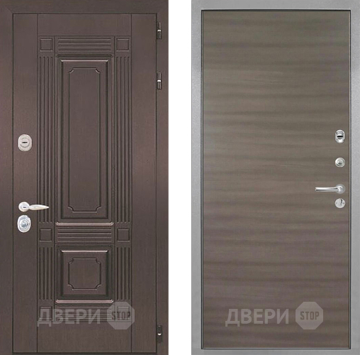 Входная металлическая Дверь Интекрон (INTECRON) Италия Гладкая Дуб тоскано поперечный в Коломне