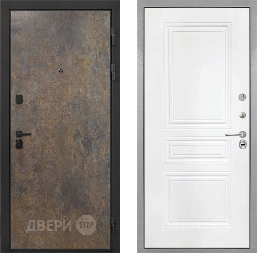Дверь Интекрон (INTECRON) Профит Black Гранж ФЛ-243 Белый матовый в Коломне