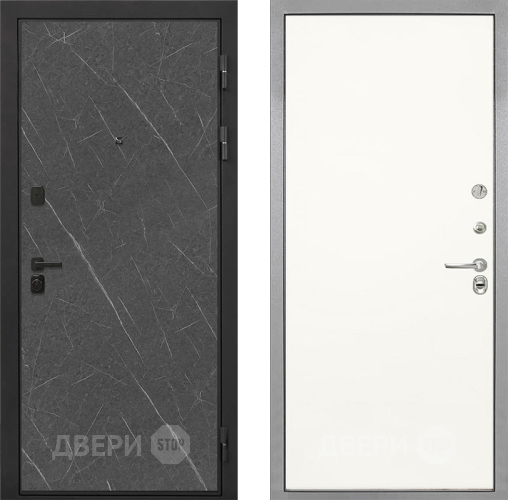 Дверь Интекрон (INTECRON) Профит Black Гранит Лава Оникс Гладкая Слоновая кость в Коломне