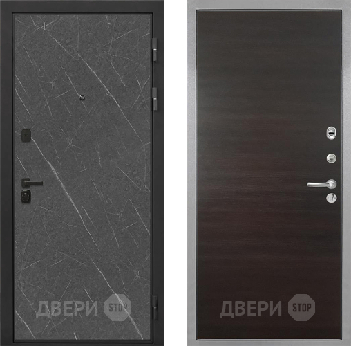 Дверь Интекрон (INTECRON) Профит Black Гранит Лава Оникс Гладкая Эковенге поперечный в Коломне