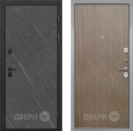 Входная металлическая Дверь Интекрон (INTECRON) Профит Black Гранит Лава Оникс Гладкая шпон Венге коричневый в Коломне