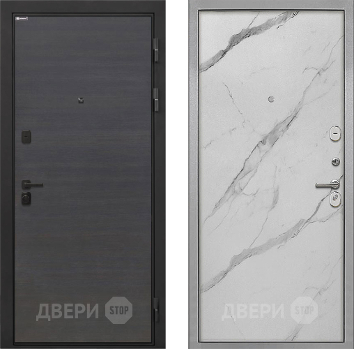 Дверь Интекрон (INTECRON) Профит Black Эковенге Гладкая Мрамор натуральный арктик в Коломне