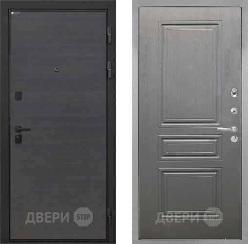 Входная металлическая Дверь Интекрон (INTECRON) Профит Black Эковенге ФЛ-243 Графит вуд дуб в Коломне