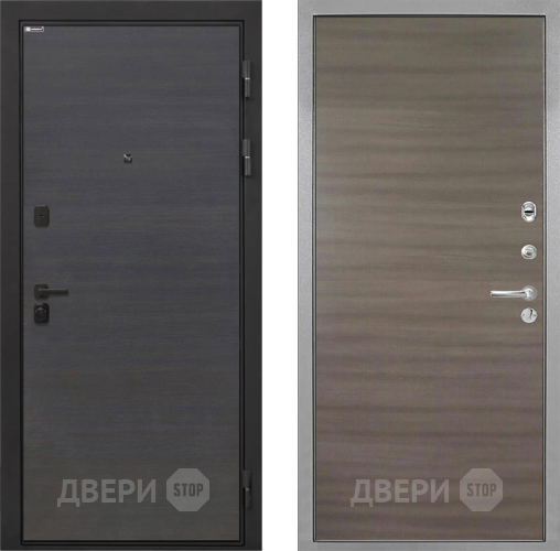 Входная металлическая Дверь Интекрон (INTECRON) Профит Black Эковенге Гладкая Дуб тоскано поперечный в Коломне
