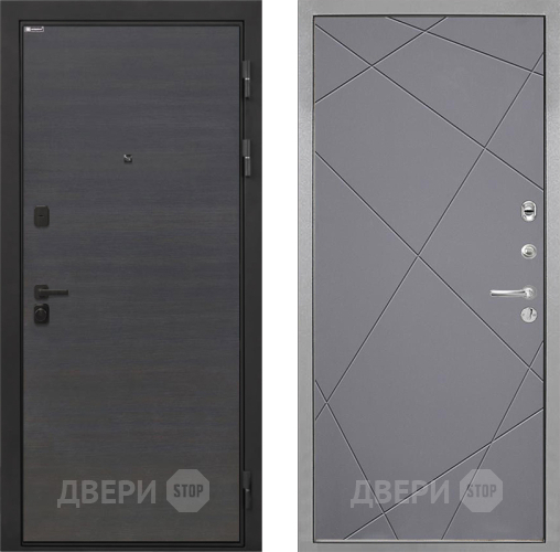 Входная металлическая Дверь Интекрон (INTECRON) Профит Black Эковенге Лучи-М Графит софт в Коломне