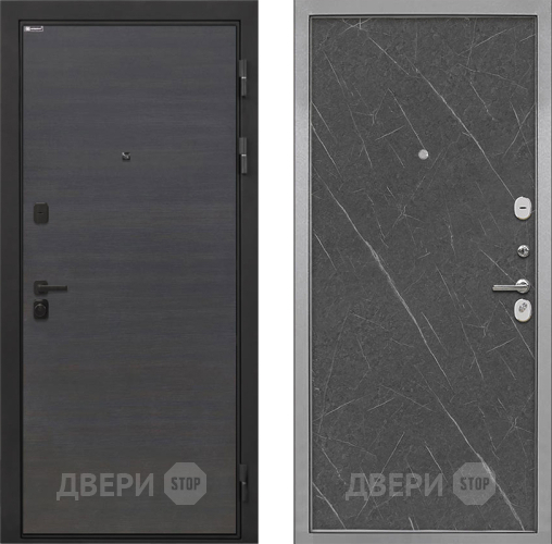 Дверь Интекрон (INTECRON) Профит Black Эковенге Гладкая Гранит лава оникс в Коломне