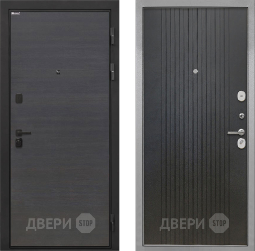 Входная металлическая Дверь Интекрон (INTECRON) Профит Black Эковенге ФЛ-295 Лофт черный в Коломне