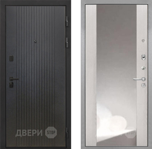 Дверь Интекрон (INTECRON) Профит Black ФЛ-295 ФЛЗ-516 Зеркало Сосна белая в Коломне