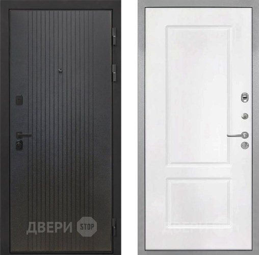 Входная металлическая Дверь Интекрон (INTECRON) Профит Black ФЛ-295 КВ-2 Белый матовый в Коломне