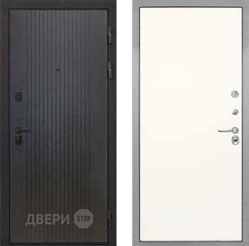 Входная металлическая Дверь Интекрон (INTECRON) Профит Black ФЛ-295 Гладкая Слоновая кость в Коломне