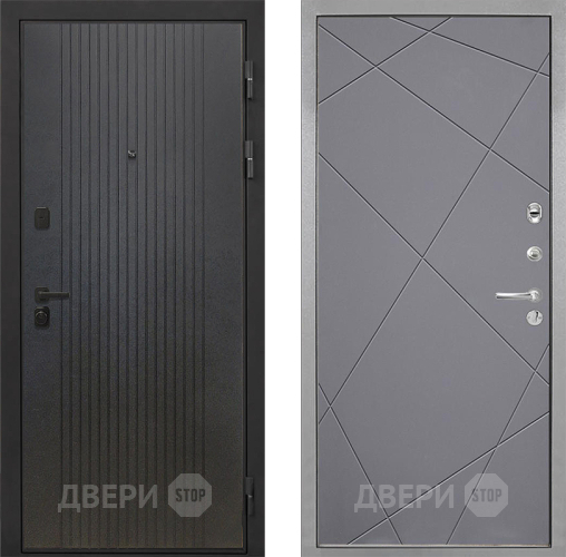 Входная металлическая Дверь Интекрон (INTECRON) Профит Black ФЛ-295 Лучи-М Графит софт в Коломне