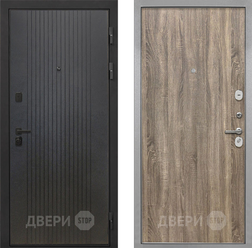 Дверь Интекрон (INTECRON) Профит Black ФЛ-295 Гладкая Дуб турин в Коломне