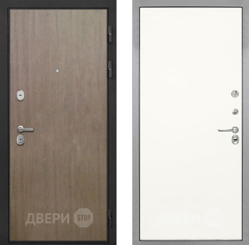 Входная металлическая Дверь Интекрон (INTECRON) Гектор Венге Коричневый Гладкая Слоновая кость в Коломне