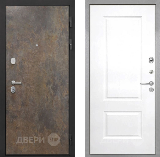 Входная металлическая Дверь Интекрон (INTECRON) Гектор Гранж Альба Роял Вуд белый в Коломне