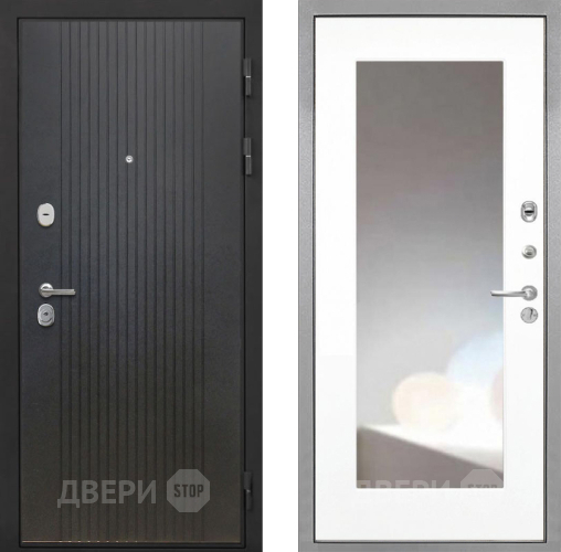 Дверь Интекрон (INTECRON) Гектор ФЛ-295 ФЛЗ-120-М Зеркало Белый матовый в Коломне