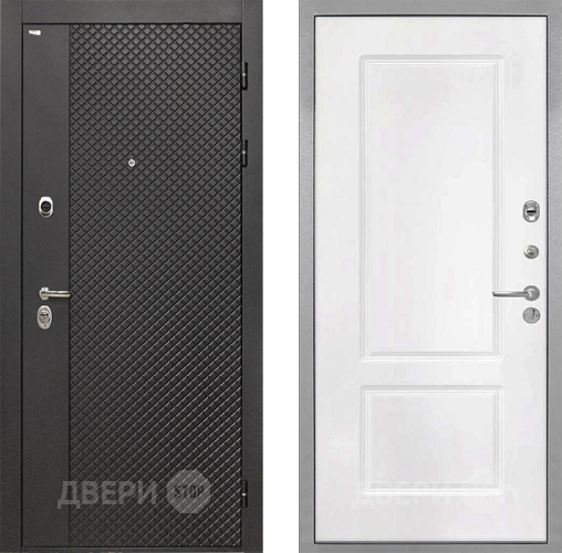 Дверь Интекрон (INTECRON) Олимпия Black 4К КВ-2 Белый матовый в Коломне