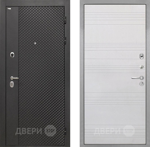 Входная металлическая Дверь Интекрон (INTECRON) Олимпия Black 4К ФЛ-316 Белый ясень в Коломне