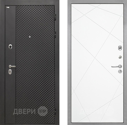 Входная металлическая Дверь Интекрон (INTECRON) Олимпия Black 4К Лучи-М Софт милк в Коломне