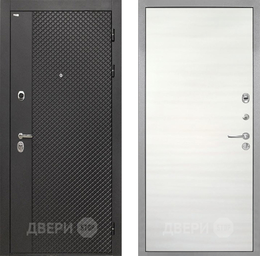 Дверь Интекрон (INTECRON) Олимпия Black 4К Гладкая Дуб сильвер поперечный в Коломне