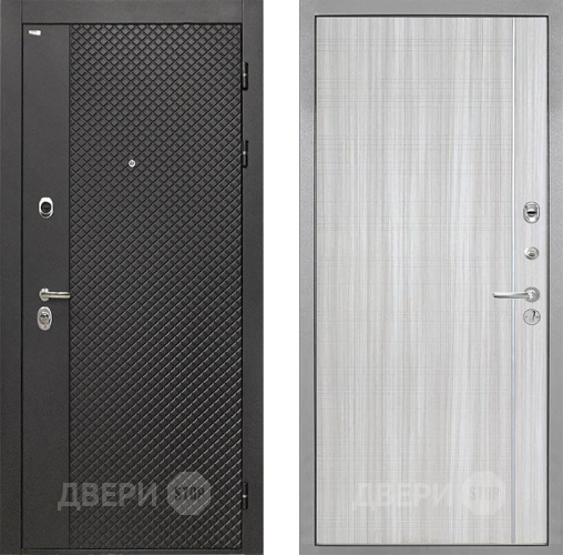 Дверь Интекрон (INTECRON) Олимпия Black 4К В-07 с молдингом Сандал белый в Коломне