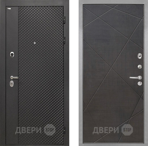 Входная металлическая Дверь Интекрон (INTECRON) Олимпия Black 4К Лучи-М Венге распил кофе в Коломне