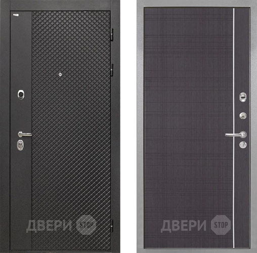 Входная металлическая Дверь Интекрон (INTECRON) Олимпия Black 4К В-07 с молдингом Венге в Коломне