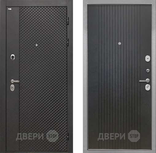Входная металлическая Дверь Интекрон (INTECRON) Олимпия Black 4К ФЛ-295 Лофт черный в Коломне