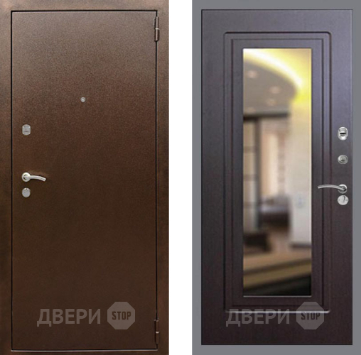 Дверь Рекс (REX) 1А Медный Антик FLZ-120 Венге в Коломне