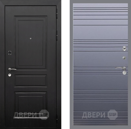Дверь Рекс (REX) 6 Венге Line Силк титан в Коломне