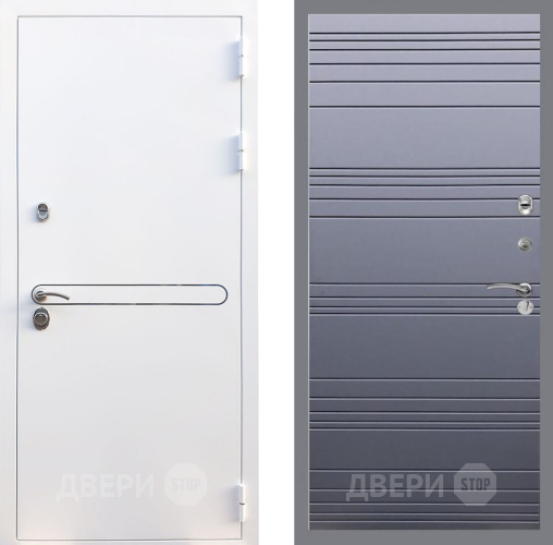 Входная металлическая Дверь Рекс (REX) 27 Line Силк титан в Коломне