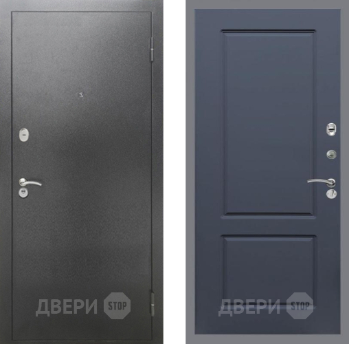 Дверь Рекс (REX) 2А Серебро Антик FL-117 Силк титан в Коломне
