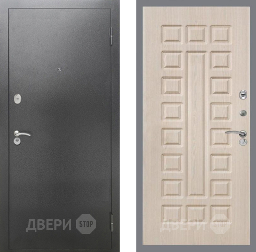 Дверь Рекс (REX) 2А Серебро Антик FL-183 Беленый дуб в Коломне