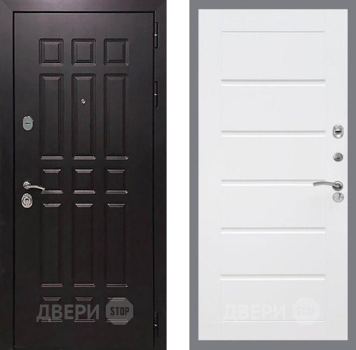 Входная металлическая Дверь Рекс (REX) 8 Сити Белый ясень в Коломне
