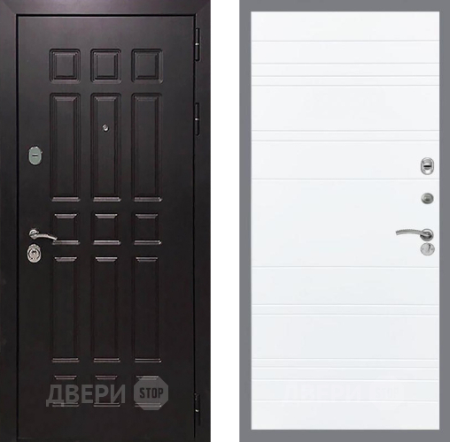 Дверь Рекс (REX) 8 Line Силк Сноу в Коломне