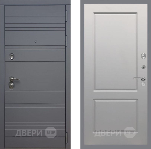 Дверь Рекс (REX) 14 силк титан FL-117 Грей софт в Коломне