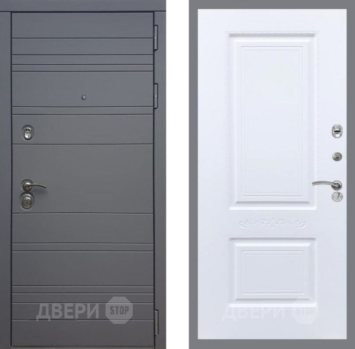 Дверь Рекс (REX) 14 силк титан Смальта Силк Сноу в Коломне