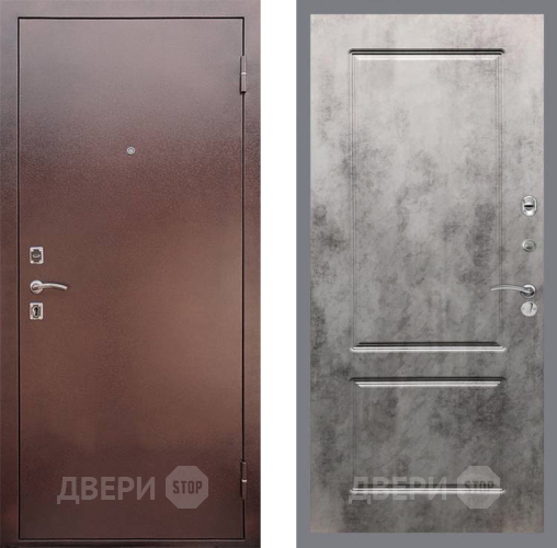 Входная металлическая Дверь Рекс (REX) 1 FL-117 Бетон темный в Коломне